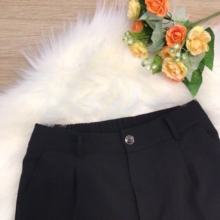 Quần baggy chun lưng chât Mango