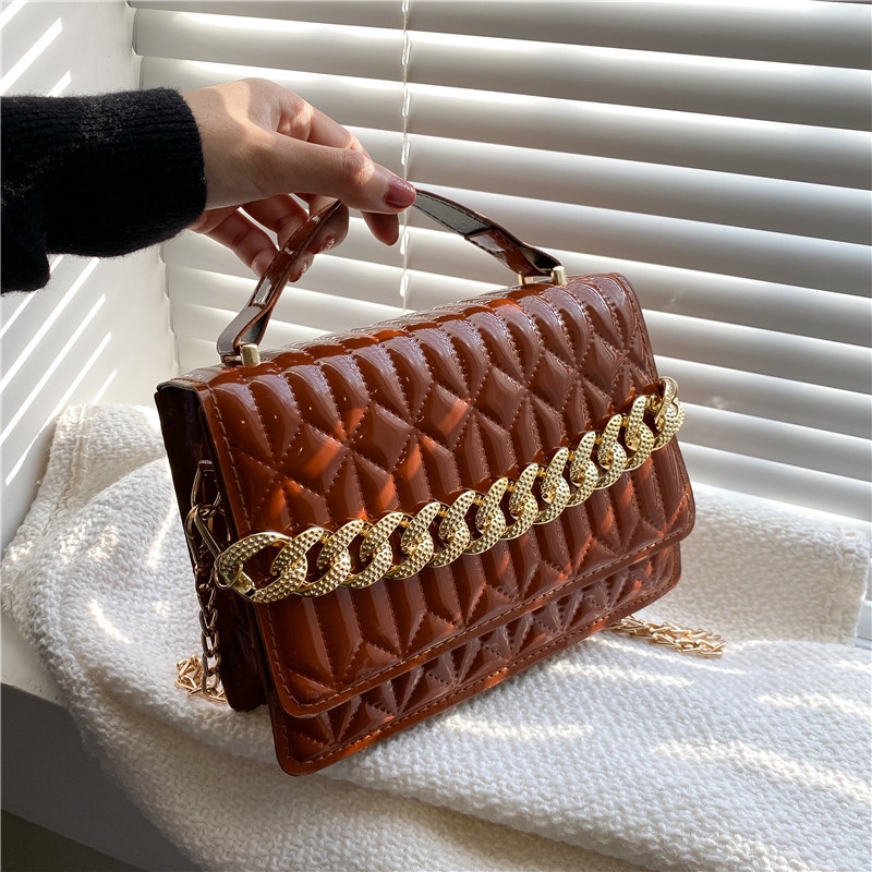 Túi Đeo Chéo Hình Thoi Thiết Kế Đơn Giản Thời Trang Cho Nữ