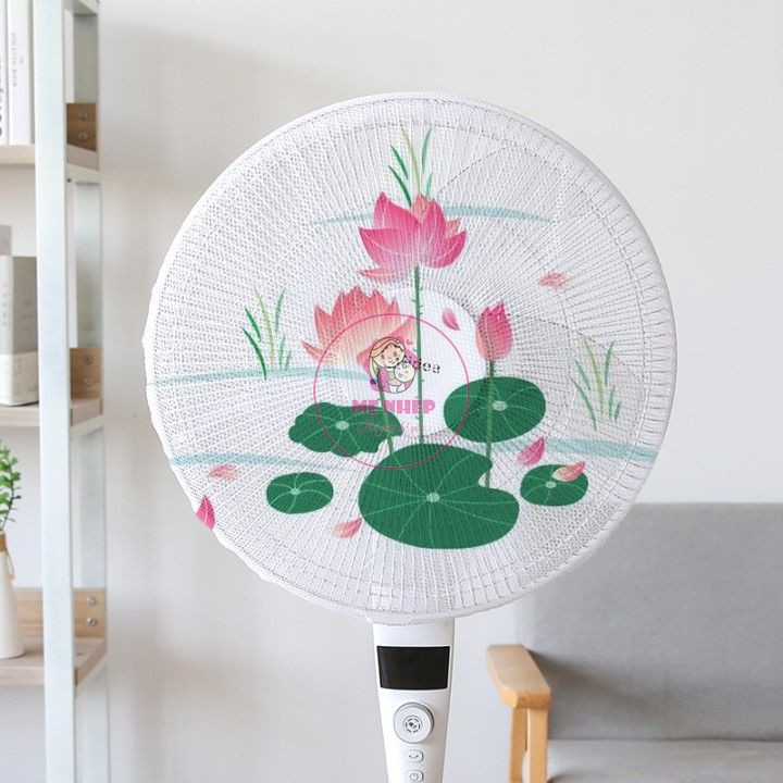 Lưới Bọc Quạt Bảo Vệ Giữ An Toàn Cho Bé Hình Thù Ngộ Nghĩnh Trang Trí Quạt Có Dây Rút Tiện Lợi