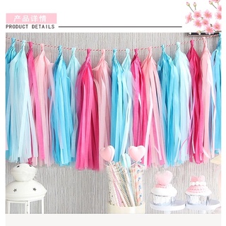 set 5 tua rua giấy lụa Trang Trí Tiệc Cưới Sinh Nhật Decor Birthday