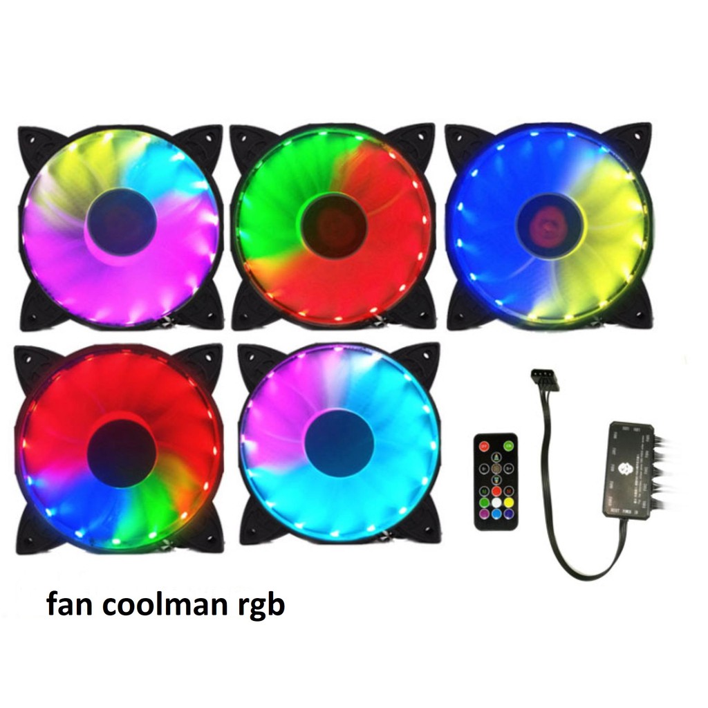 Fan led tải nhiệt coolmoon RGB và dual ring cho máy tính