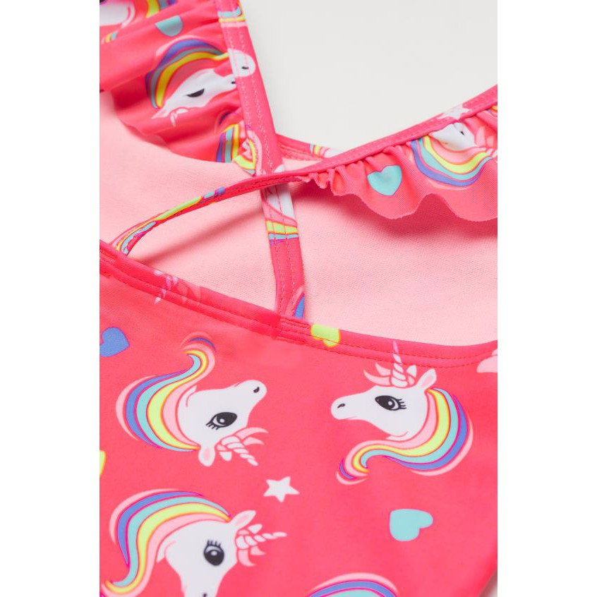 Áo bơi unicorn hồng neon HM H&amp;M fom nhỏ _hàng chính hãng Mỹ
