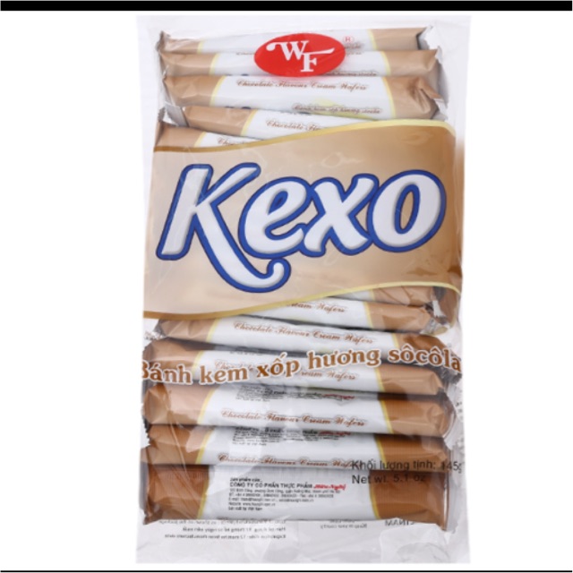 Bánh kem xốp Kexo Cốm/ vani sữa/ khoai môn gói 145g