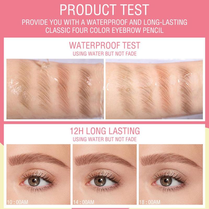 [Hàng mới về] Bút chì kẻ lông mày 4 màu tùy chọn chống nước 4.8g tiện dụng | BigBuy360 - bigbuy360.vn
