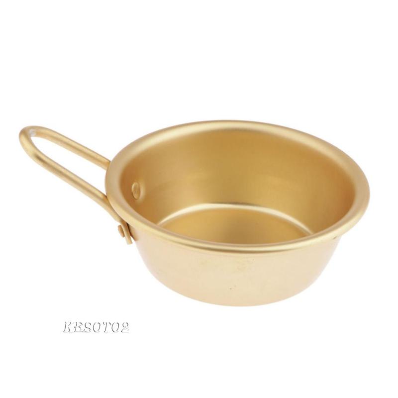 Set 2 Bát Ăn Cơm / Súp Bằng Nhôm Có Tay Cầm Phong Cách Truyền Thống Hàn Quốc