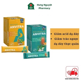 Anvitra hỗn dịch giảm acid dạ dày và trào ngược dạ dày thực quản hộp 15 gói - HN Pharmacy