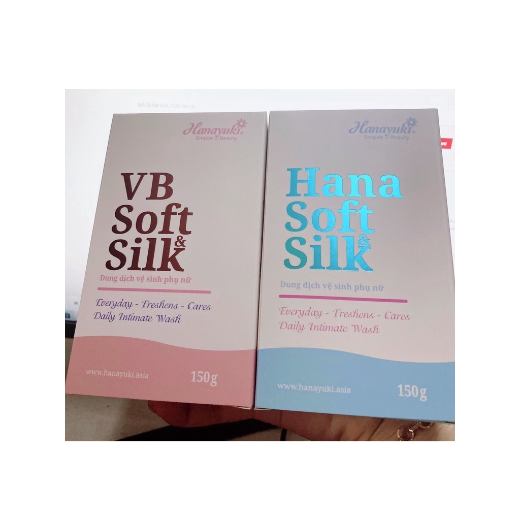 [3 Tặng 1] Dung Dịch Vệ Sinh Hana VB Soft Silk Hanayuki Chính Hãng 150g dùng được cho cả nam nữ và bà bầu - Kazila