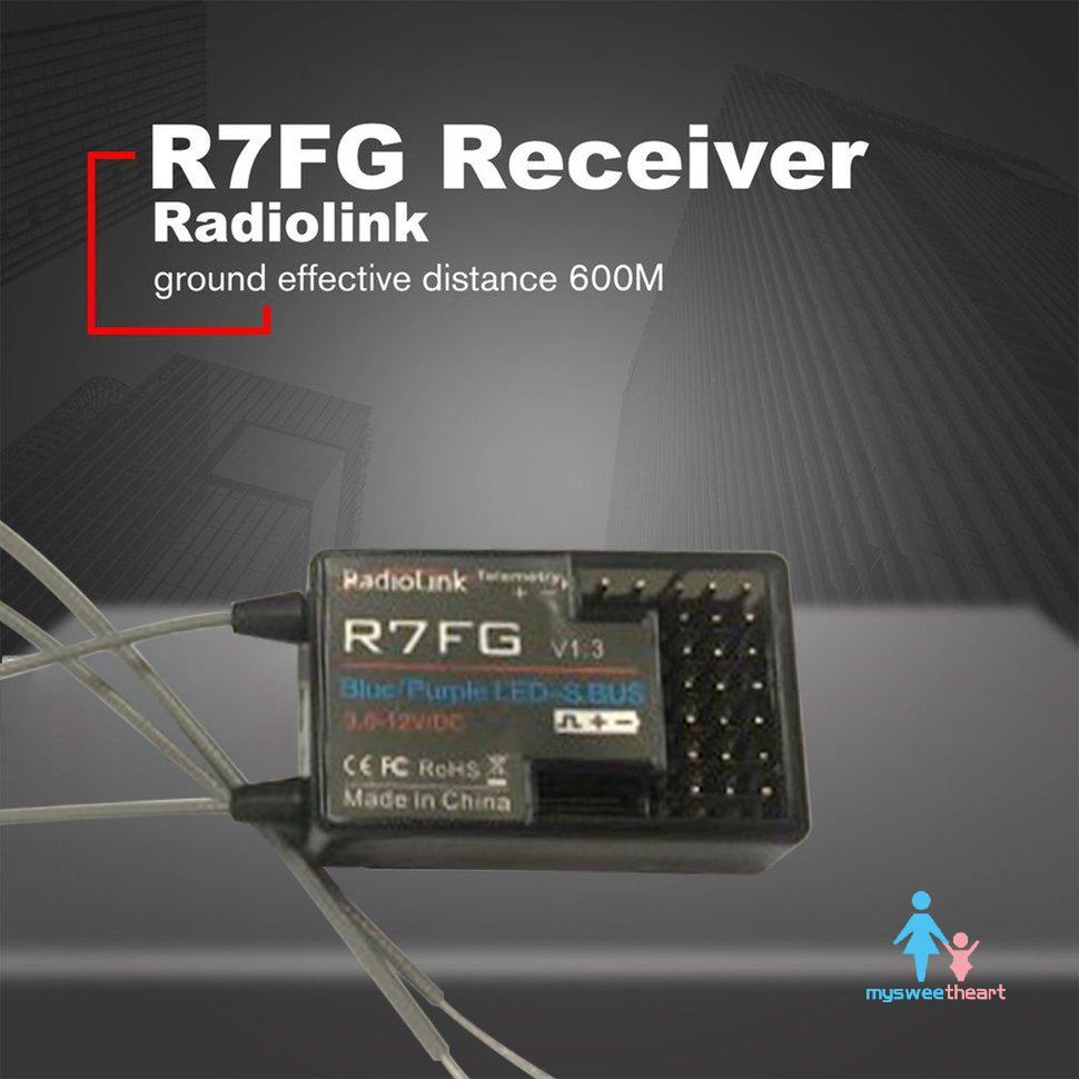 RadioLink R7FG Dual Antenna Reciever High Voltage Integrated Gyro Version