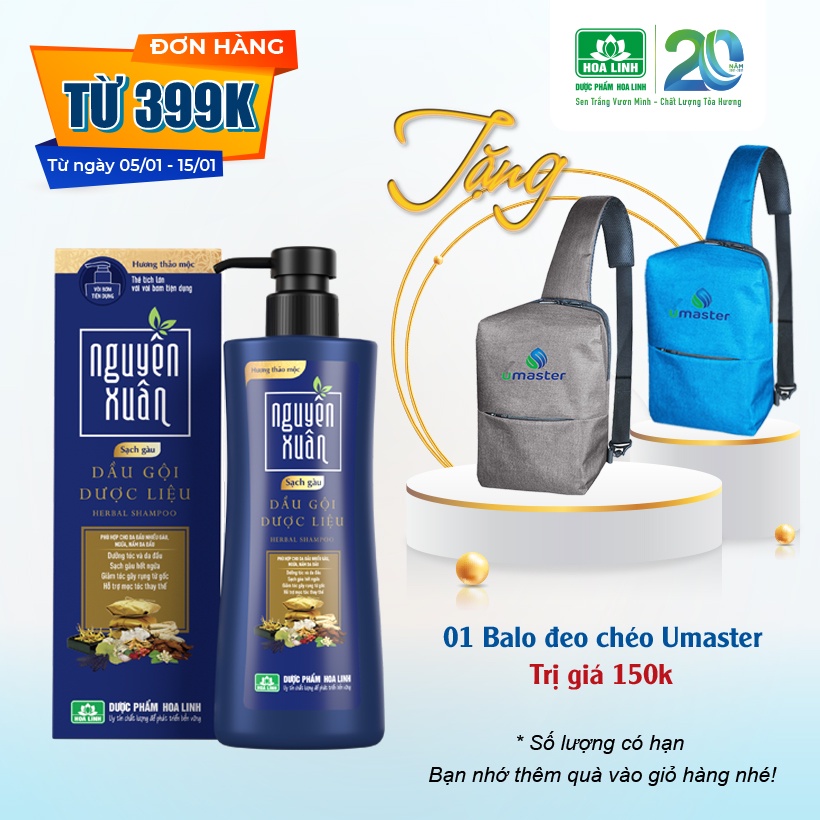 Dầu gội dược liệu Nguyên Xuân sạch gàu 250ml