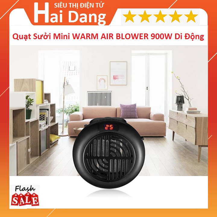 Quạt Sưởi, Quạt Sưởi Mini WARM AIR BLOWER 900W Di Động Đa Năng Sưởi Ấm Cho Văn Phòng Gia Đình Nhập Khẩu