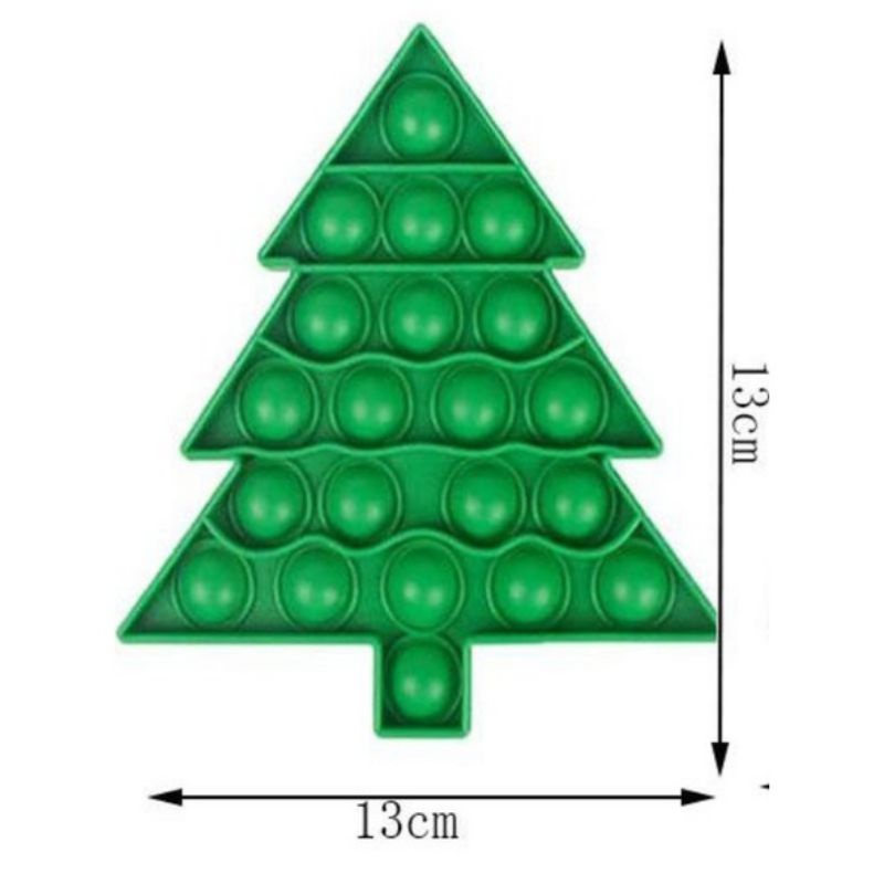 Đồ Chơi Bong Bóng hình cây thông noel mềm bóp Cảm Quan Đồ Chơi Giảm Stress Giúp Giảm Đau Và Tăng Cường Sự Tập Trung