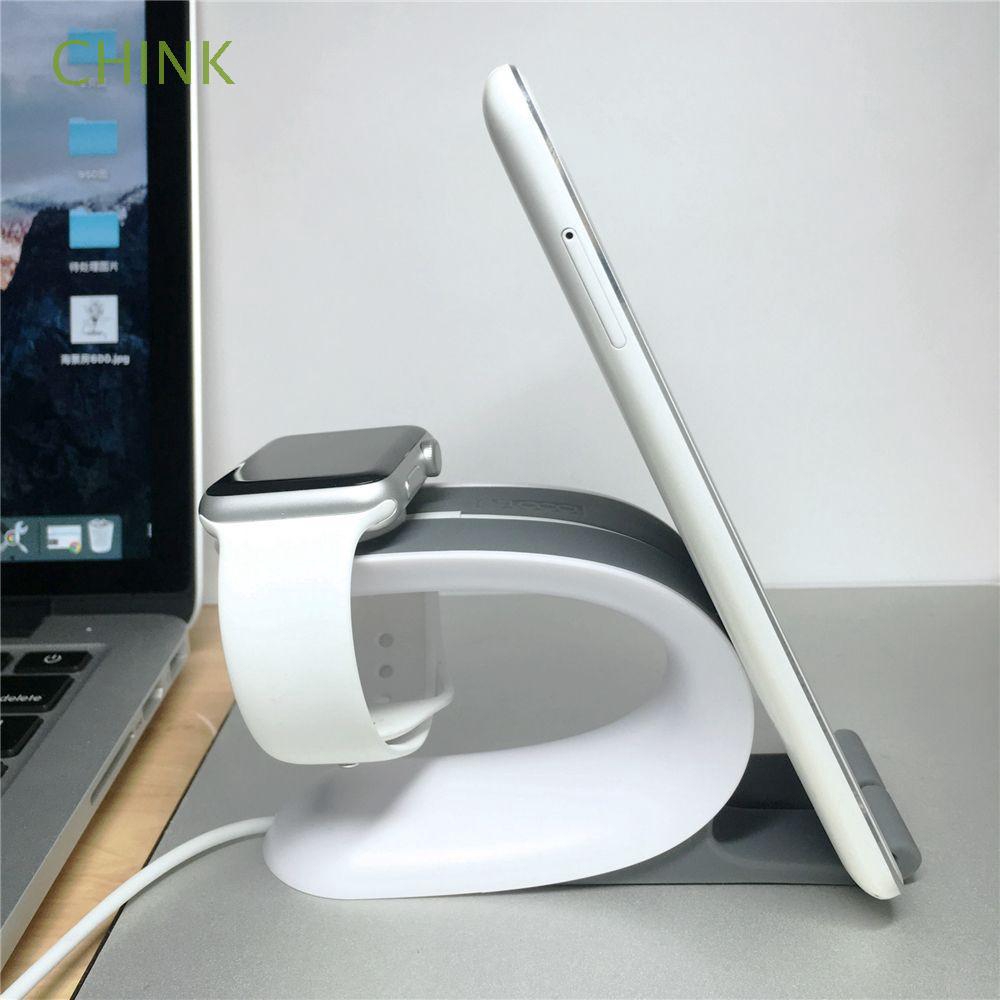 CHINK New Desktop Watch Rack Charging Dock Silicone Phone Stand Holder for Apple Watch iPhone