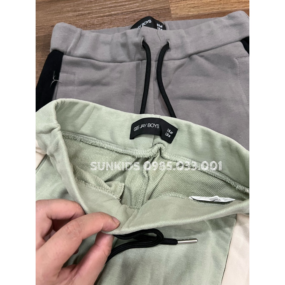 Quần nỉ bé trai xuất dư phối màu thể thao (26-55kg)