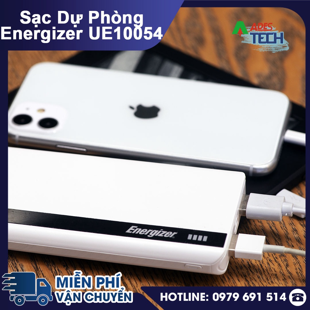 Sạc Dự Phòng Energizer UE10054 10,000mAh | Xạc Đa Thiết Bị | Bảo Hành 24 Tháng
