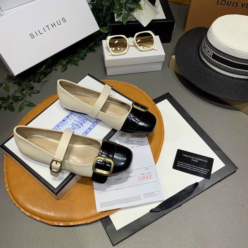 giày bệt nữ pha màu tiểu thư siêu xinh | BigBuy360 - bigbuy360.vn