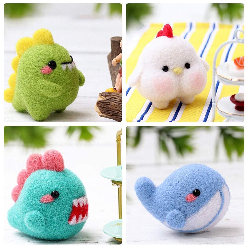 Len Chọc Handmade, Bộ Kit Len Chọc Bộ Tứ Cùi Mía