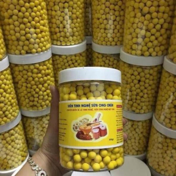 Viên tinh bột nghệ mật ong sữa ong chúa  (Lọ 500gr) CPSPDT