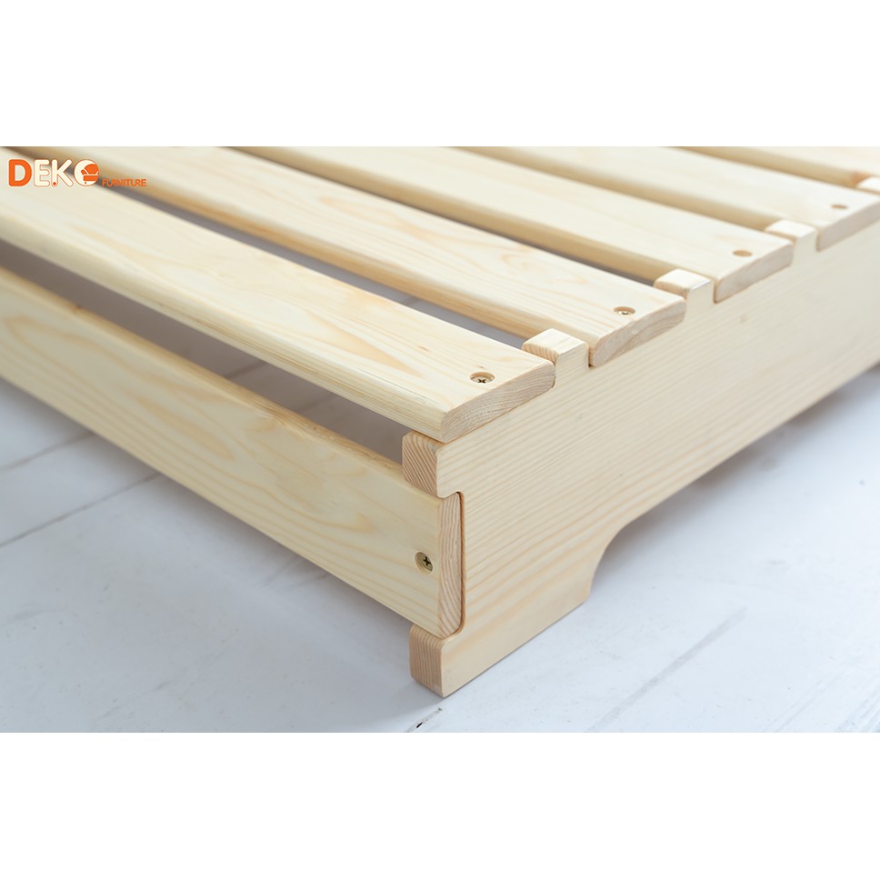 Giường pallet cải tiến có đầu giường DEKO FURNITURE DK06