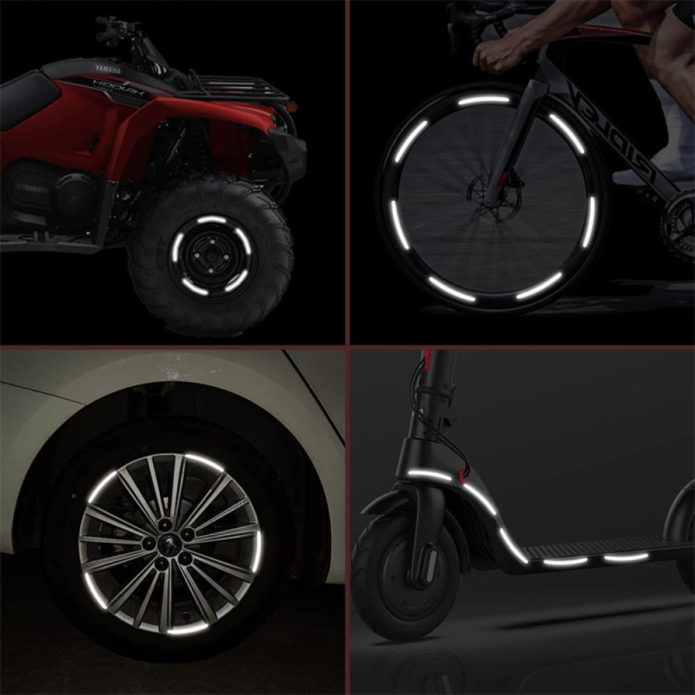 Bộ 22 Miếng Dán Phản Quang Trang Trí Vành Bánh Xe Hơi C9J5
