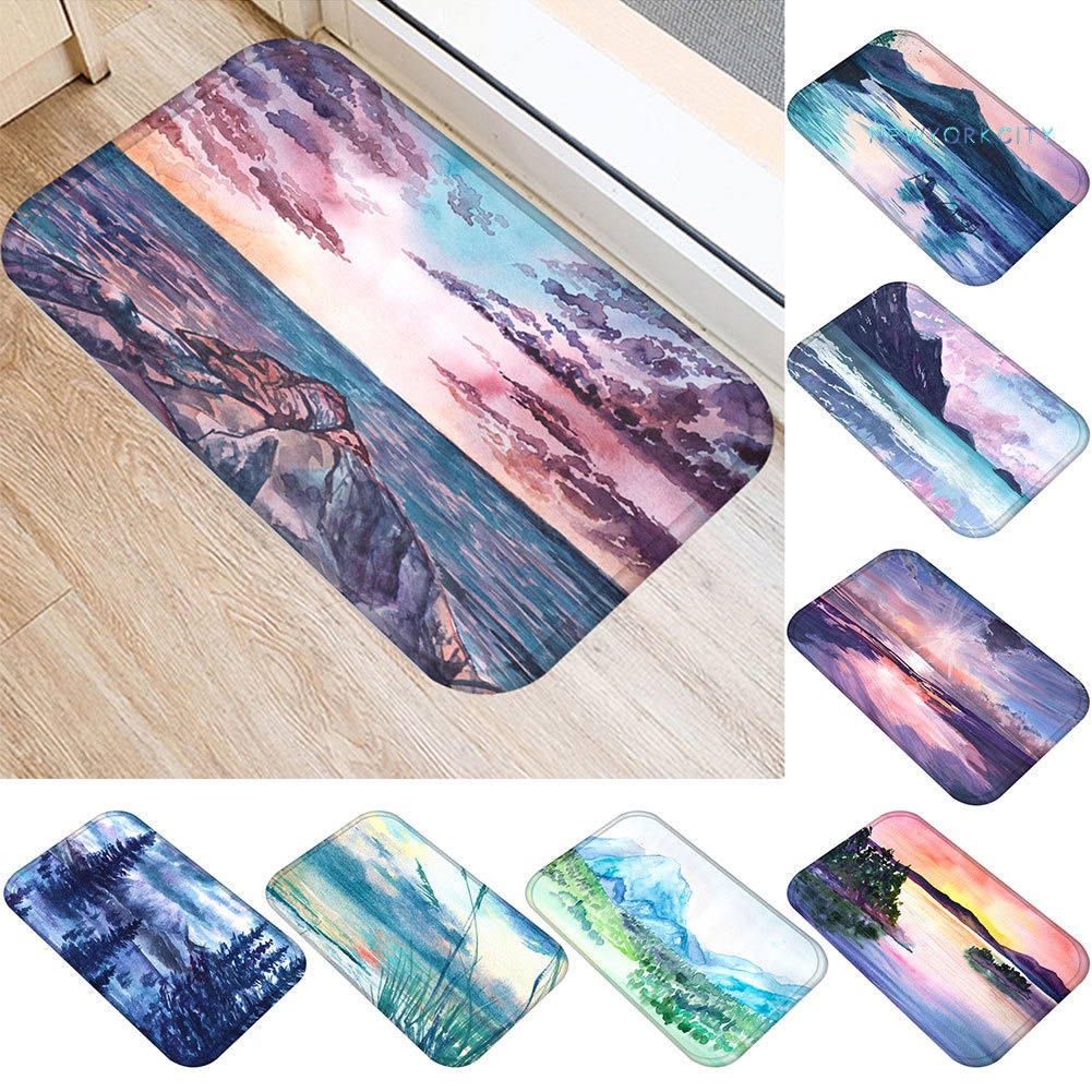 Thảm lót cửa chùi chân Chống Trượt Hình Ngọn Núi