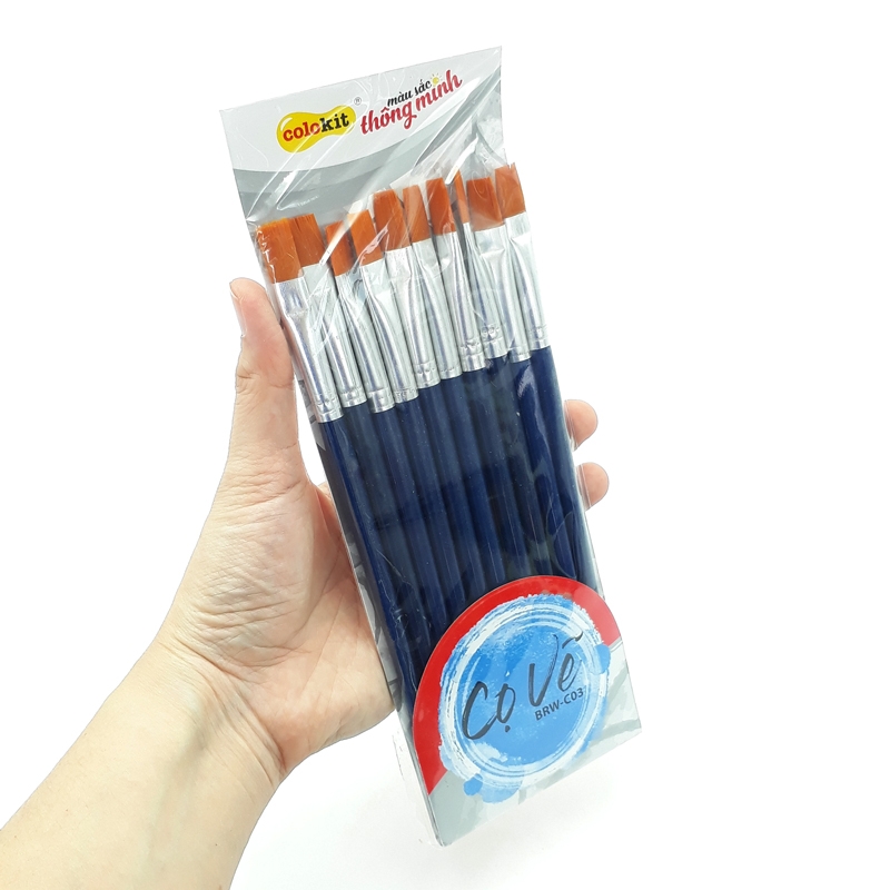 Vỉ 10 Cây Cọ Vẽ Colokit BRW-C03