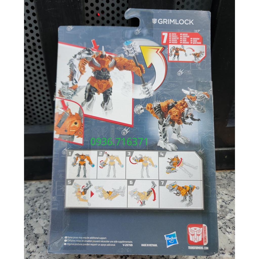 Robot biến hình Khủng long T-rex Grimlock hàng Hasbro