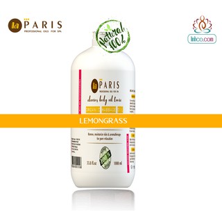 Dầu Massage Body Sả Chanh chai 1 lít - Lemongrass Massage Oil For Spa/Home