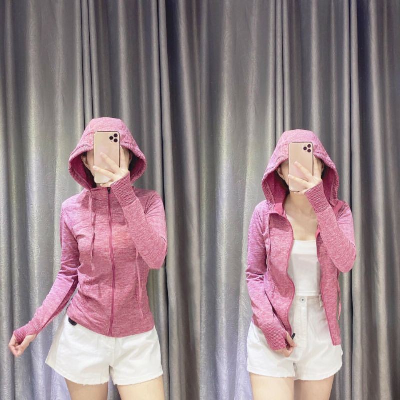 Áo Khoác Thể Thao Nữ Ôm Body. Áo Tập Gym, Yoga 3M. Cos size Đại 36-70kg | BigBuy360 - bigbuy360.vn