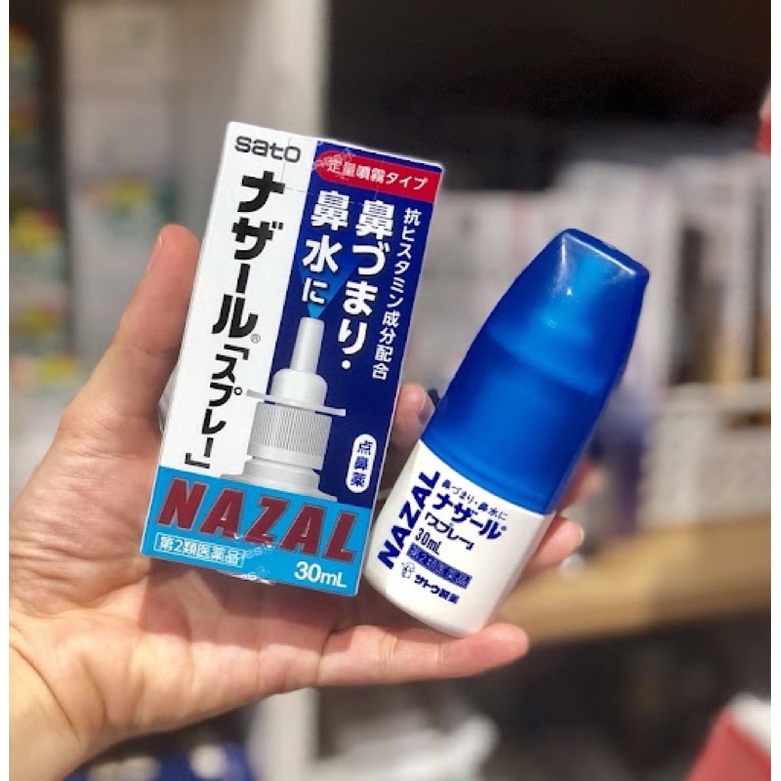 Dung Dịch Xịt Xoang Mũi NAZAL Sato Nhật 30ml