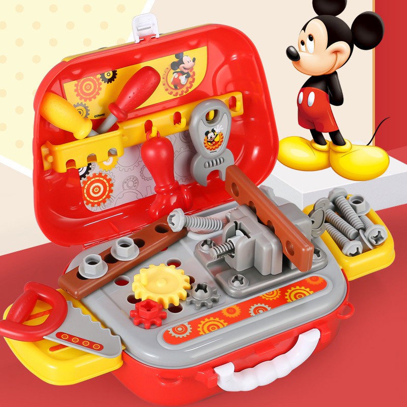 Đồ Chơi Giả Gái Chơi đồ Chơi Mickey&amp;Minnie Toys Tool/Makeup/Kitchen Role Play Kids Pretend Plays Set Toy Đồ Chơi Trang điểm