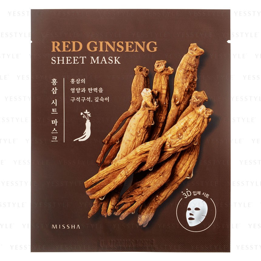 Mặt Nạ Hồng Sâm Missha - Red Ginseng Sheet Mask