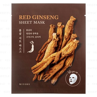 Mặt Nạ Hồng Sâm Missha - Red Ginseng Sheet Mask