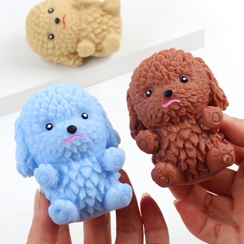 Đồ chơi bóp giảm căng thẳng hình chú chó dễ thương màu sắc ngẫu nhiên
