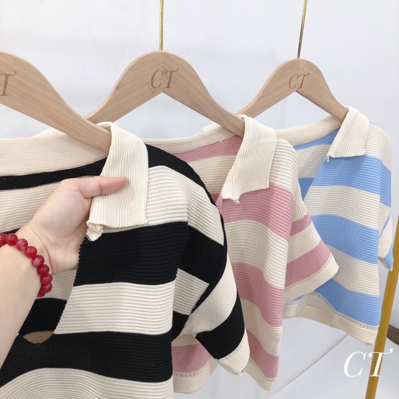 Áo croptop kẻ new hottt