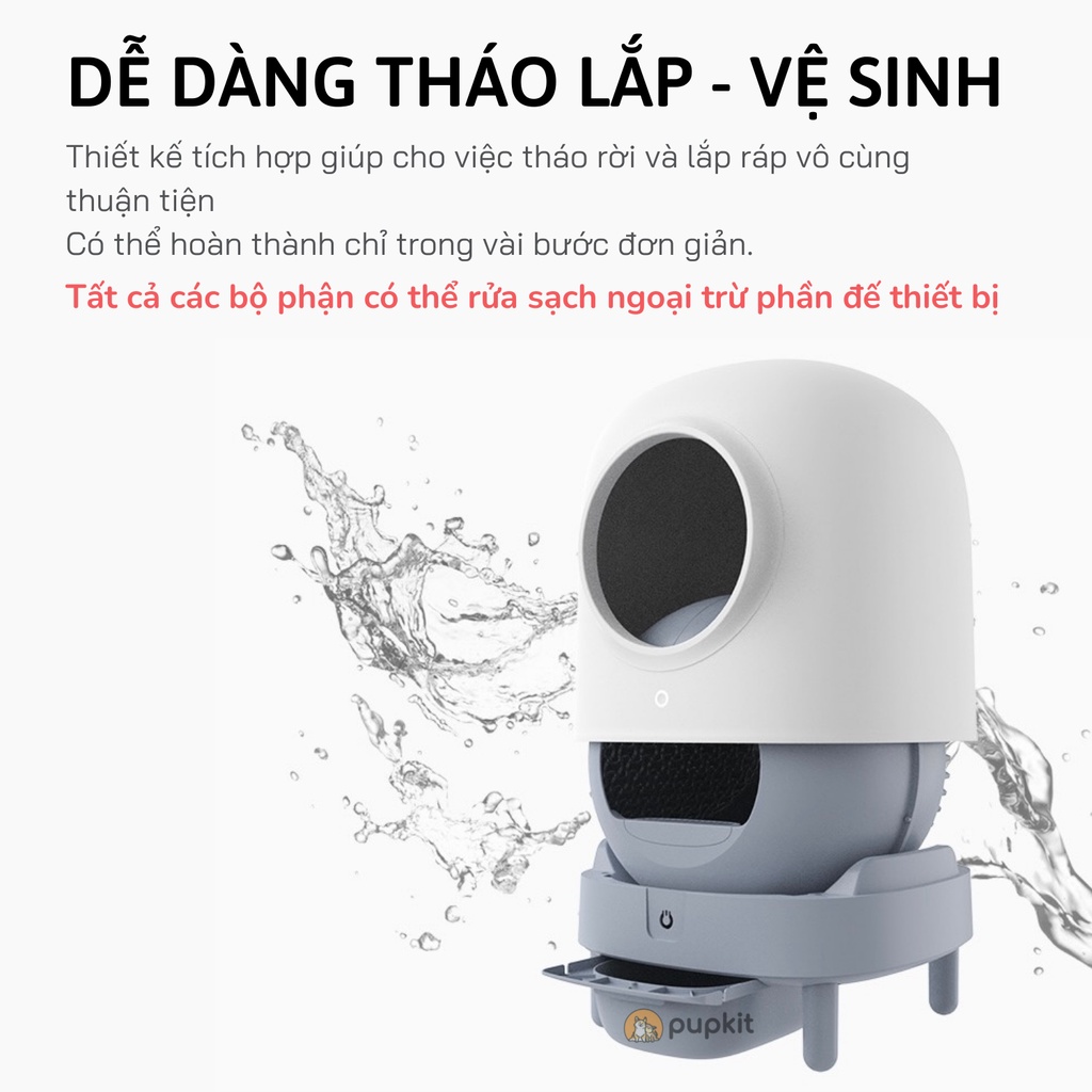 MÁY VỆ SINH MÈO TỰ ĐỘNG PETREE 2 WIFI 2022 [HÀNG CHÍNH HÃNG]