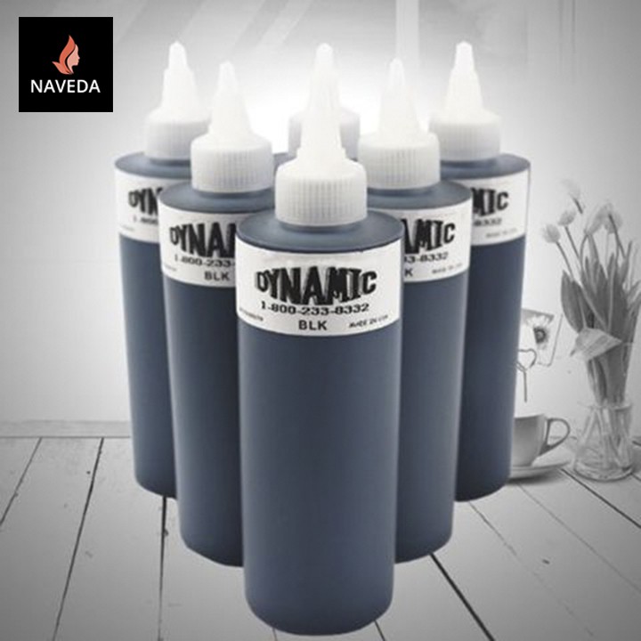 Mực Xăm Hình Dynamic Black lọ 249ml