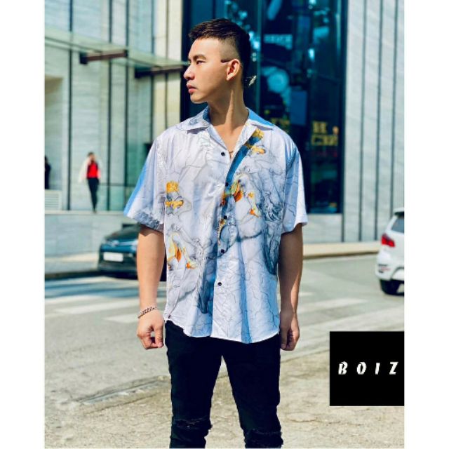 Áo sơ mi Gold angel mende [ FREESHIP - GIÁ XƯỞNG ] lụa chính phẩm, form unisex