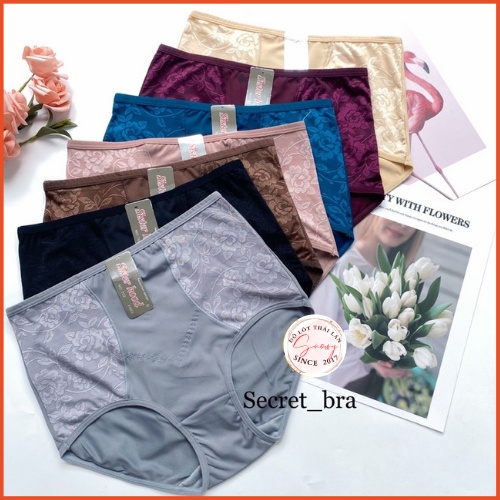 Quần Lót Bigsize Thái Lan 702 Lưng Cao, Thun Lạnh