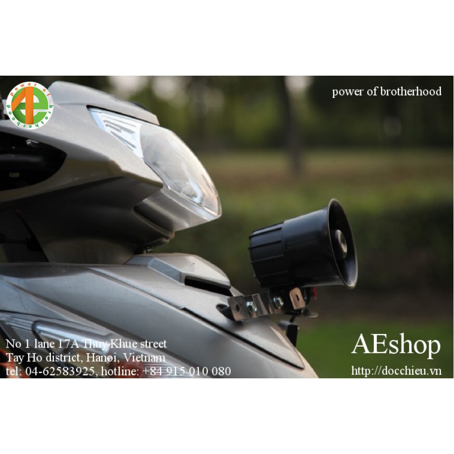 còi xin đường 3 âm công suất lớn cho motor xe máy