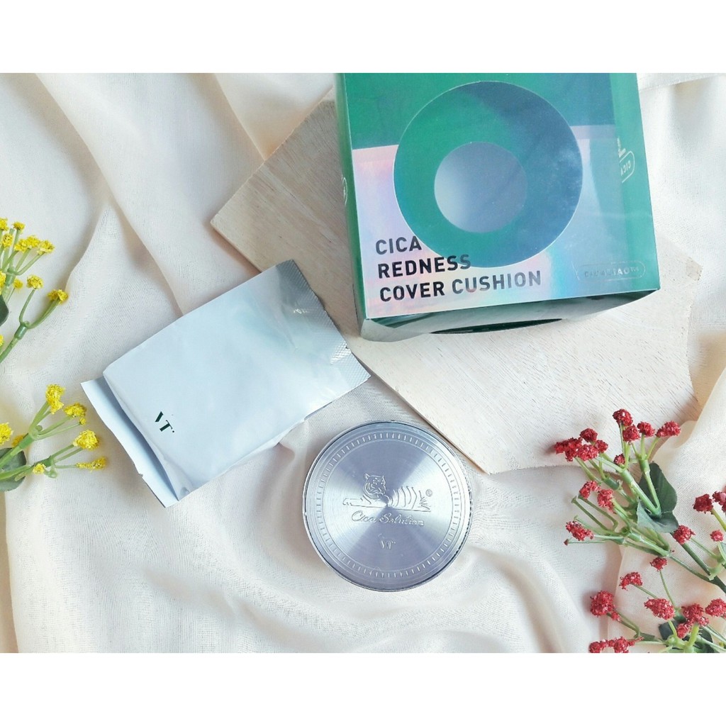 Phấn Nước Cho Da Mụn VT CICA REDNESS COVER & MOISTURE COVER CUSHION | BigBuy360 - bigbuy360.vn