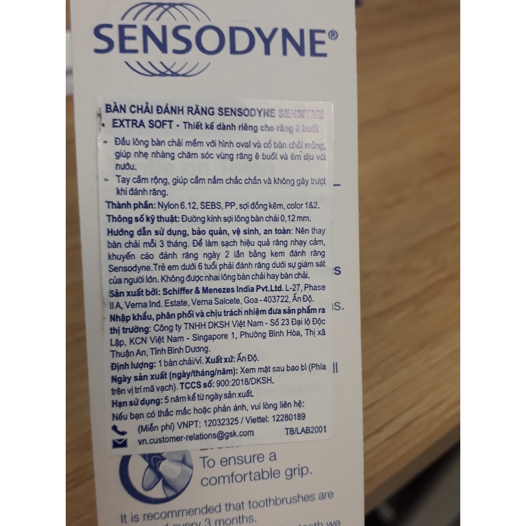 Bàn chải SENSODYNE Senstive Extra Soft / Bàn Chải Đánh Răng SENSODYNE Cho Răng Ê Buốt