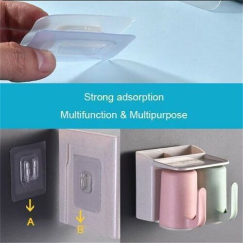 Móc treo đồ dán tường trong suốt đa năng tiện lợi