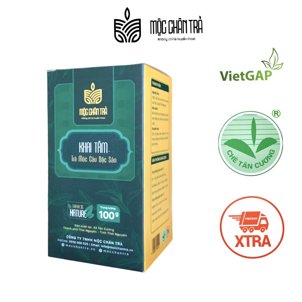 trà thơm ngon, đậm vị, trà Khai Tâm của Mộc Chân Trà 100g