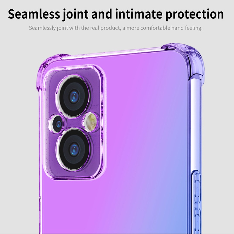 Ốp Điện Thoại Mềm Chống Sốc Màu Gradient Cho OPPO Reno 8Z 5G OPPO Reno 7Z 6 Z 5G
