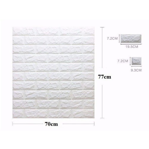 [RẺ VÔ ĐỊCH] Combo miếng 10 xốp dán tường - Miếng xốp dán tường 3D giả gạch khổ lớn