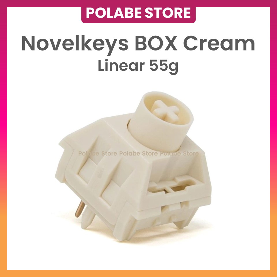 NovelKeys Box Cream Switch Box Cream Linear Kailh x NovelKeys Box Cream NK Box Cream Công tắc bàn phím cơ - Polabe Store