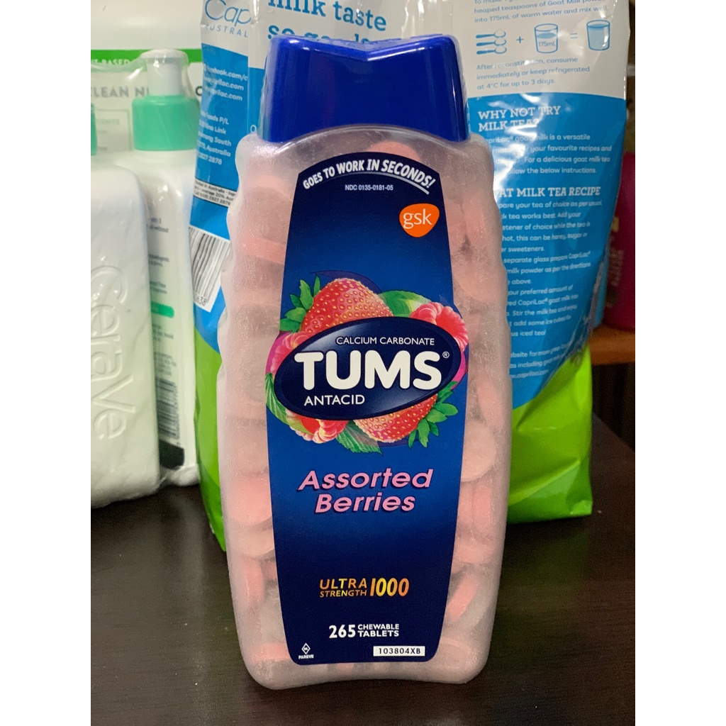 Kẹo Nhai Hương Trái Cây Tums Assorted Beries 265 viên - Mỹ