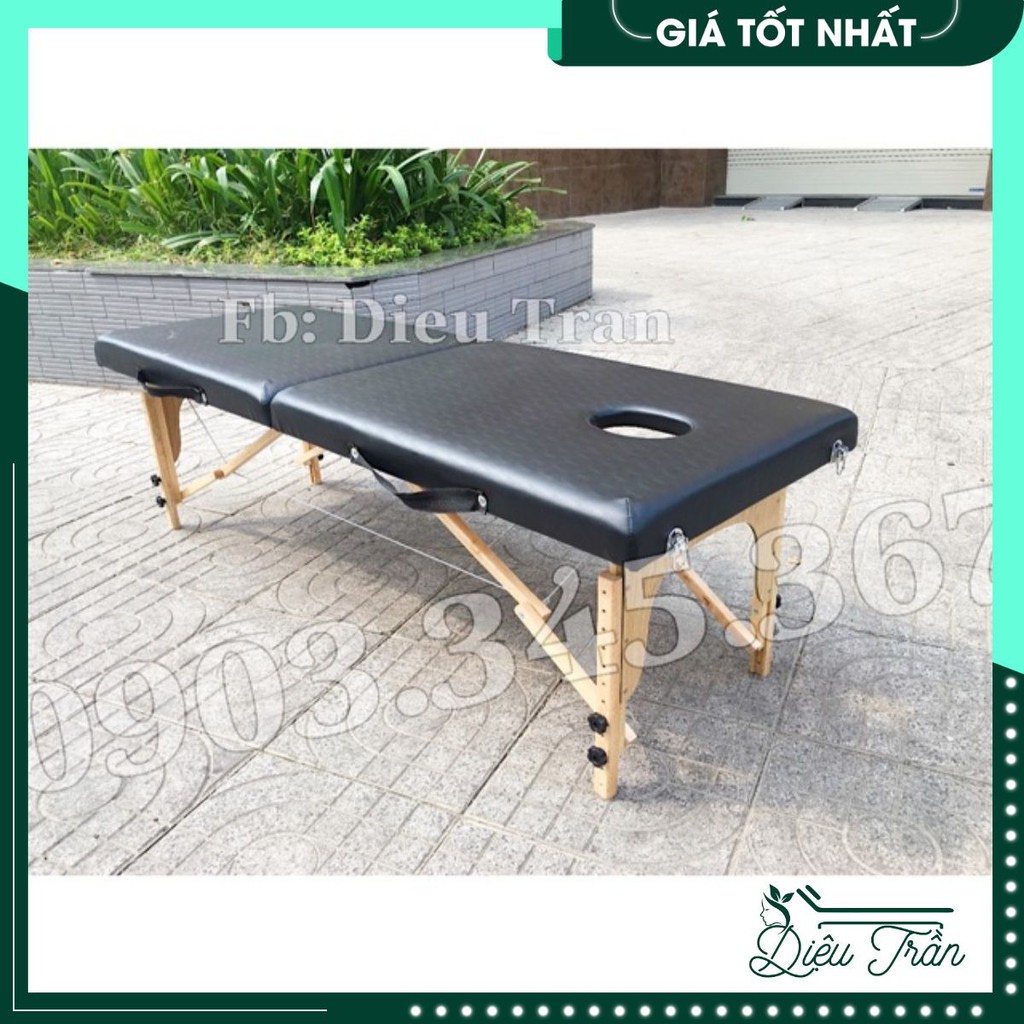 Giường vali chân gỗ