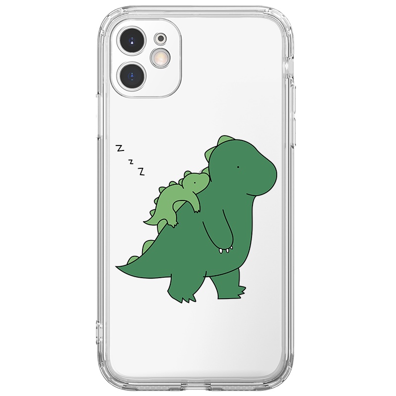 Ốp lưng JURSUE hoạt hình cặp đôi dễ thương đẹp cho iPhone 13 12 11 Pro Max SE 2020 X XR XS ip 8 7 6 6S Plus kute Y109