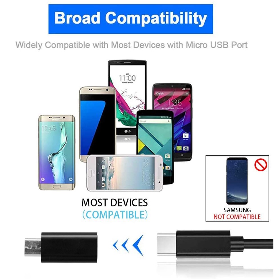 Đầu Chuyển Đổi Micro USB Sang Type C Cho Điện Thoại Android Samsung